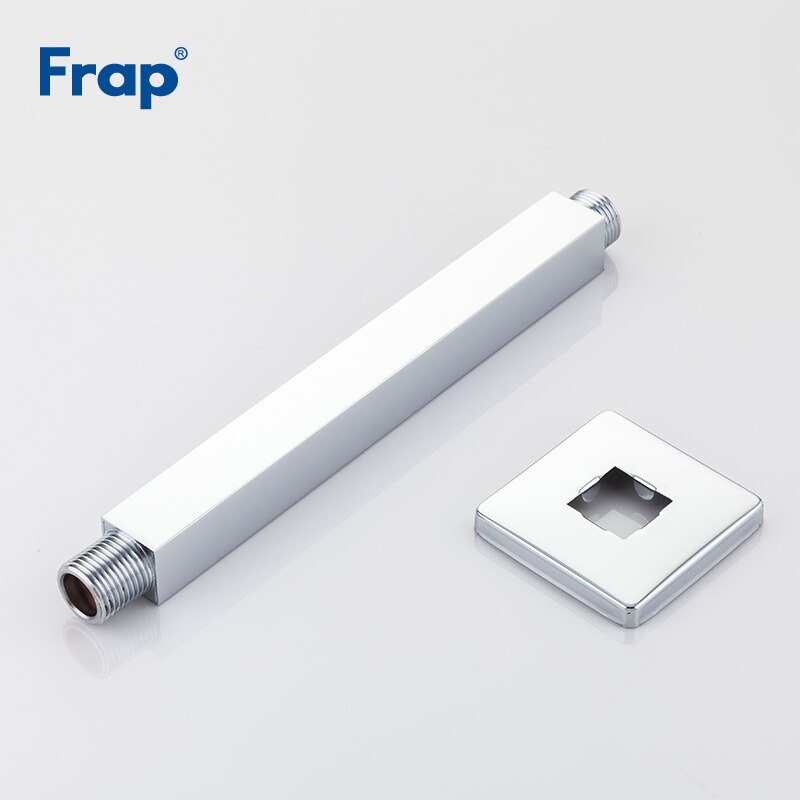 Frap badeværelse 20cm brusearm bruser armatur fix arm krom messing væg loftmonteret bruser arm rør tilbehør  y81018