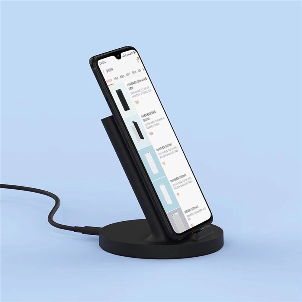 Xiaomi vertikales kabelloses ladegerät 20w/55w max blitzladung qi-kompatibel mehrere sichere ständer horizontal für  mi 9 (20w)  mix 2s