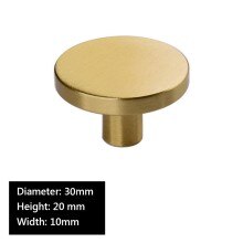 Hardware Handles Pull Kitchen Knobs Modern Polished Round Satin With Screw