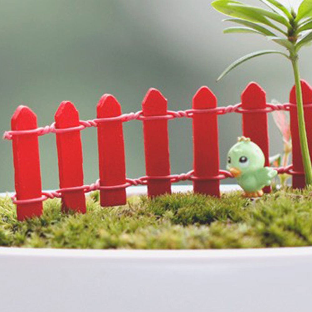 3*9.5*0.2CM Wood fence Fence decorations Garden Lawn Yard Decoration