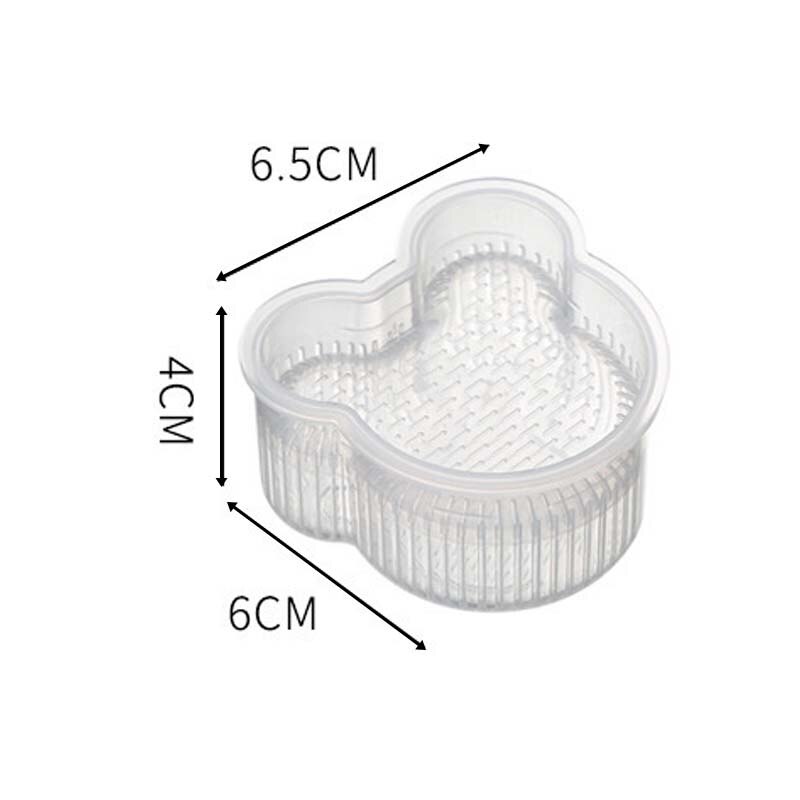 1Pcs DIY Handmade Sushi Rice Ball Mould Triangle Kitchen Tool PP Cartoon Shape Transparent Sushi Rice Ball Food Press Maker: bear
