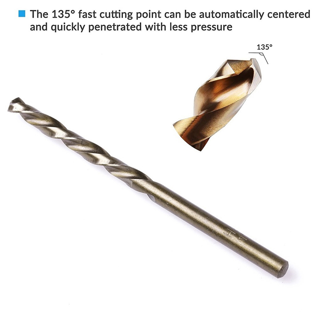 5/10 Uds HSS M35 broca de cobalto 1mm 1,5mm 2mm 2,5mm 3mm para barrena de acero inoxidable piezas de herramientas eléctricas de prensa de taladro de