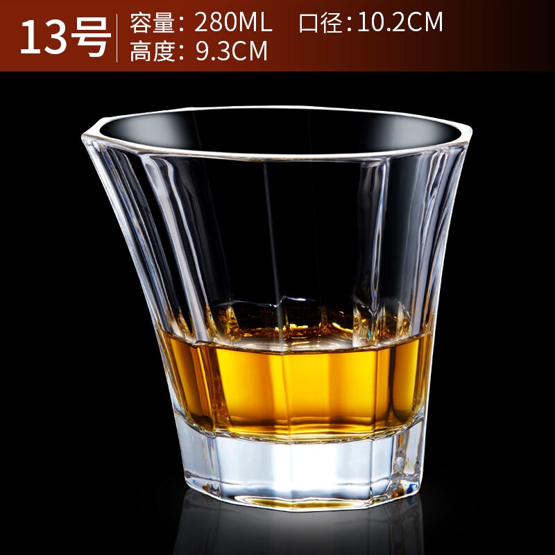 Varmebestandig blyfri gennemsigtig vinglas øl steins whisky brandy vodka kop multi mønster drinkware bar: 13