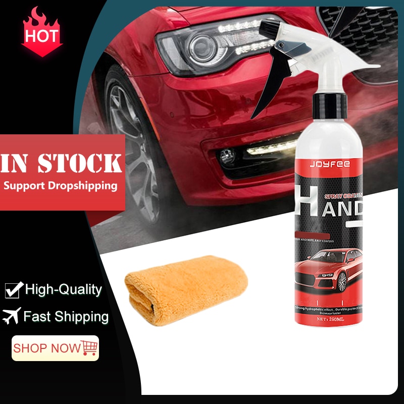 Keramisk spraybelægning bil polish spray tætningsmiddel top coat hurtig nano-coating 250ml bil spray voks bil rengøring