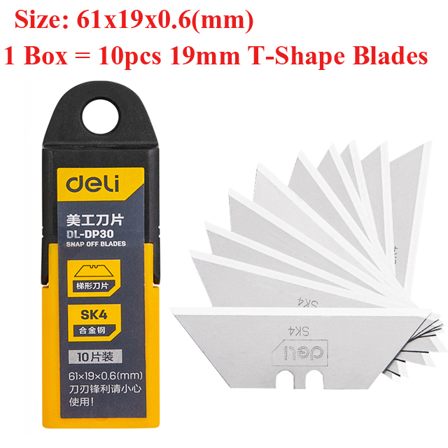 9mm 18mm Utility Knife Replacement Blades,Snap Off Carbon Steel Blades for Cutting Knives, Hobby, Craft Knife, Box Cutter: 1 Box DP30