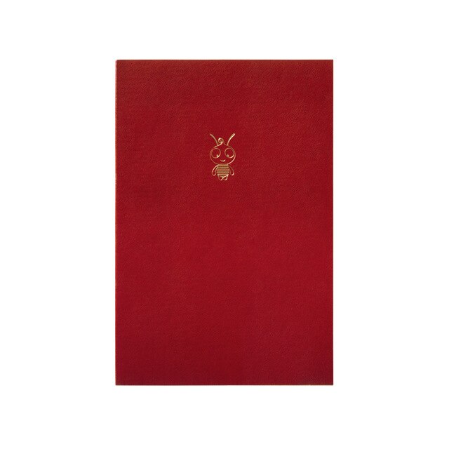 Agenda A6 A5 A4 Diary Planner Notebook Journal Drawing Dot Line Portable Supplies Organizer Schedule Stationery: A5 Bee-Red