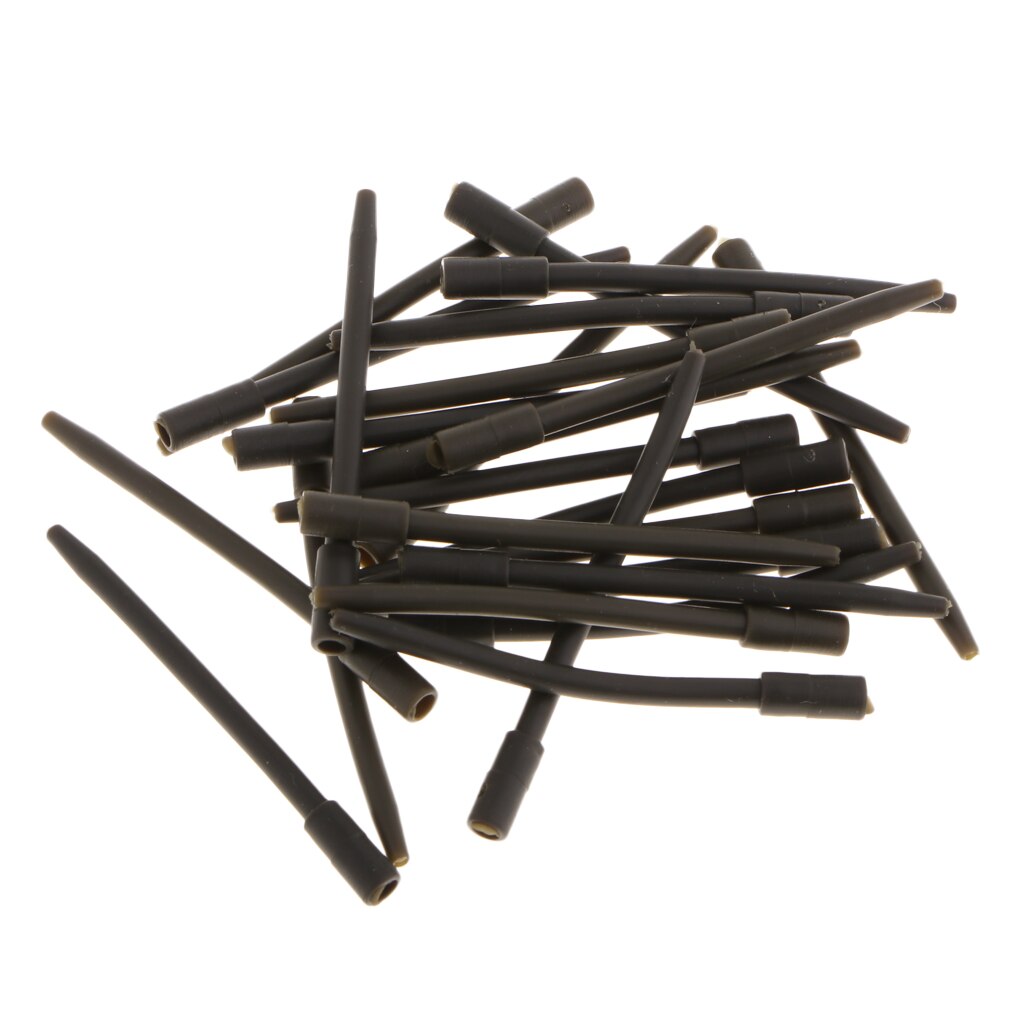 25pcs Soft Inline Lead Inserts Safety Sleeves Rig Anti- Chod Rig Swivels Fishing Accessories Carp Fishing Tools