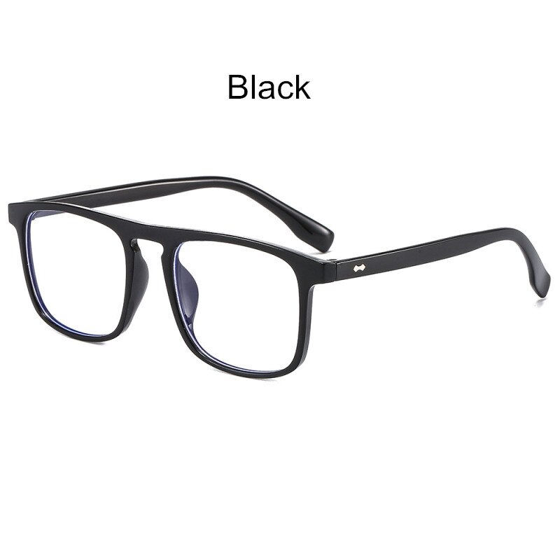 Classic Women Eyeglasses Men Optical Computer Glasses Prescription Myopia Eyewear Frame Square Transparent Spectacle Unisex: black
