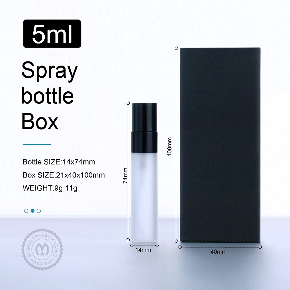 5ml Mini Tragbare Nachfüllbar Spray Flasche box Parfüm Flasche box Zerstäuber Aluminium Pumpe Parfum Kosmetische Probe