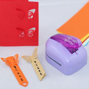 Super Large Size Shaper Punch Craft Scrapbooking star butterfly flower love heart Paper Puncher DIY tools 1pc: Orange