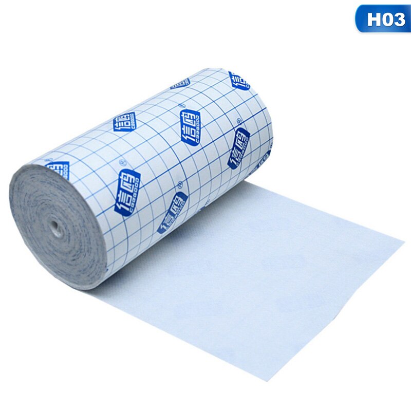 1 rollo de cinta de fijación de vendaje adhesivo para heridas, transparente, resistente al agua: 15 cm X 10 m