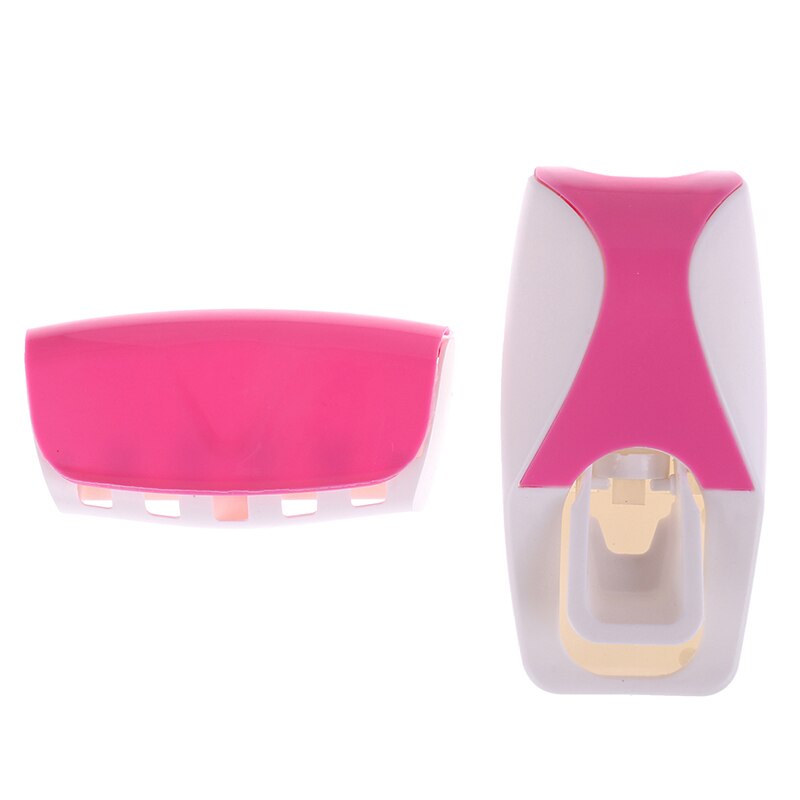 Automatische tandpasta dispenser tandenborstelhouder badkamerproducten wandmontage rek badset tandpasta knijpers