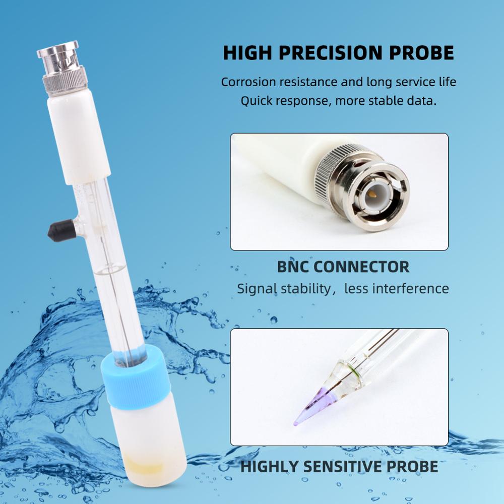 yieryi Automatic Calibrating ph Meter For Tapered Loose Soil Hydroponics Replaceable Probe For Cheese, lab, drinking water