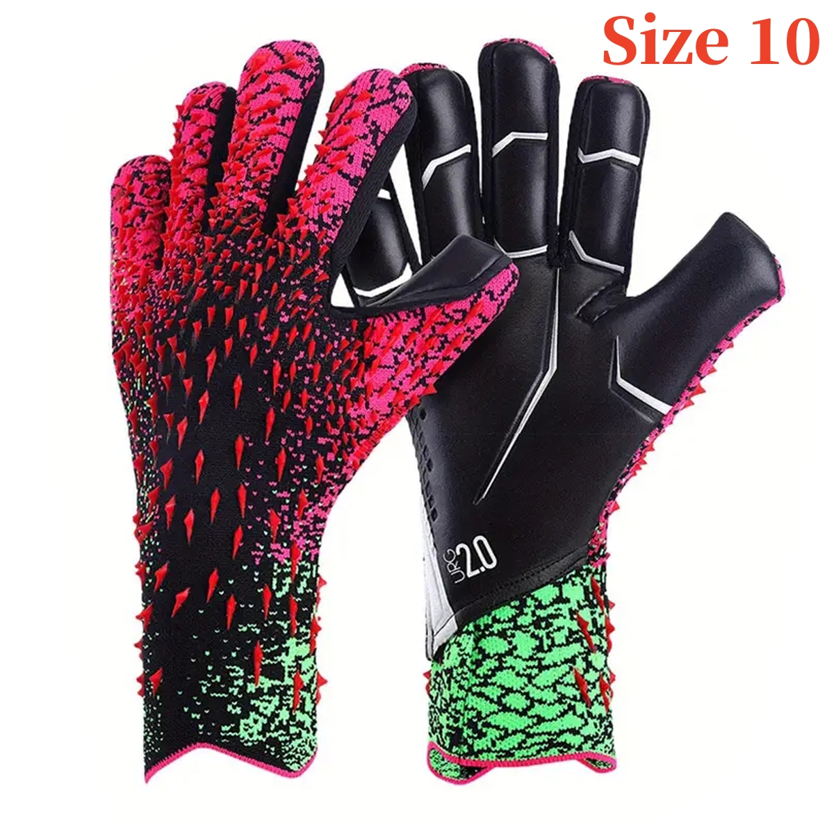Swift Wear Fußball Torwarthandschuhe Kinder & Erwachsene – Mit Fingerschoner, Latex-Grip, Slip-On, Modell Fingersaver