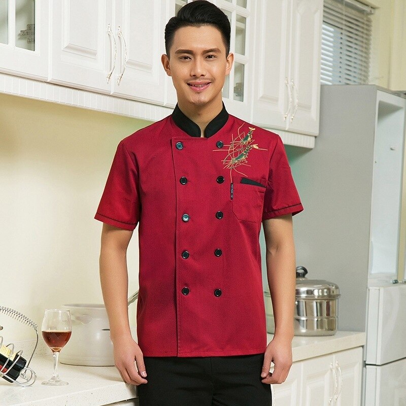 Hotel Chef Wear Female Short Sleeved Jacket Lady R... – Grandado