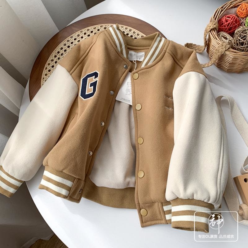 2022 Kinderen Winter Jas Honkbal Pak Bomber Tiny Katoen Kids Kleding Voor Tiener Gewatteerde Jassen En Jassen 13 Jaar oud Meisje: Khaki / 140