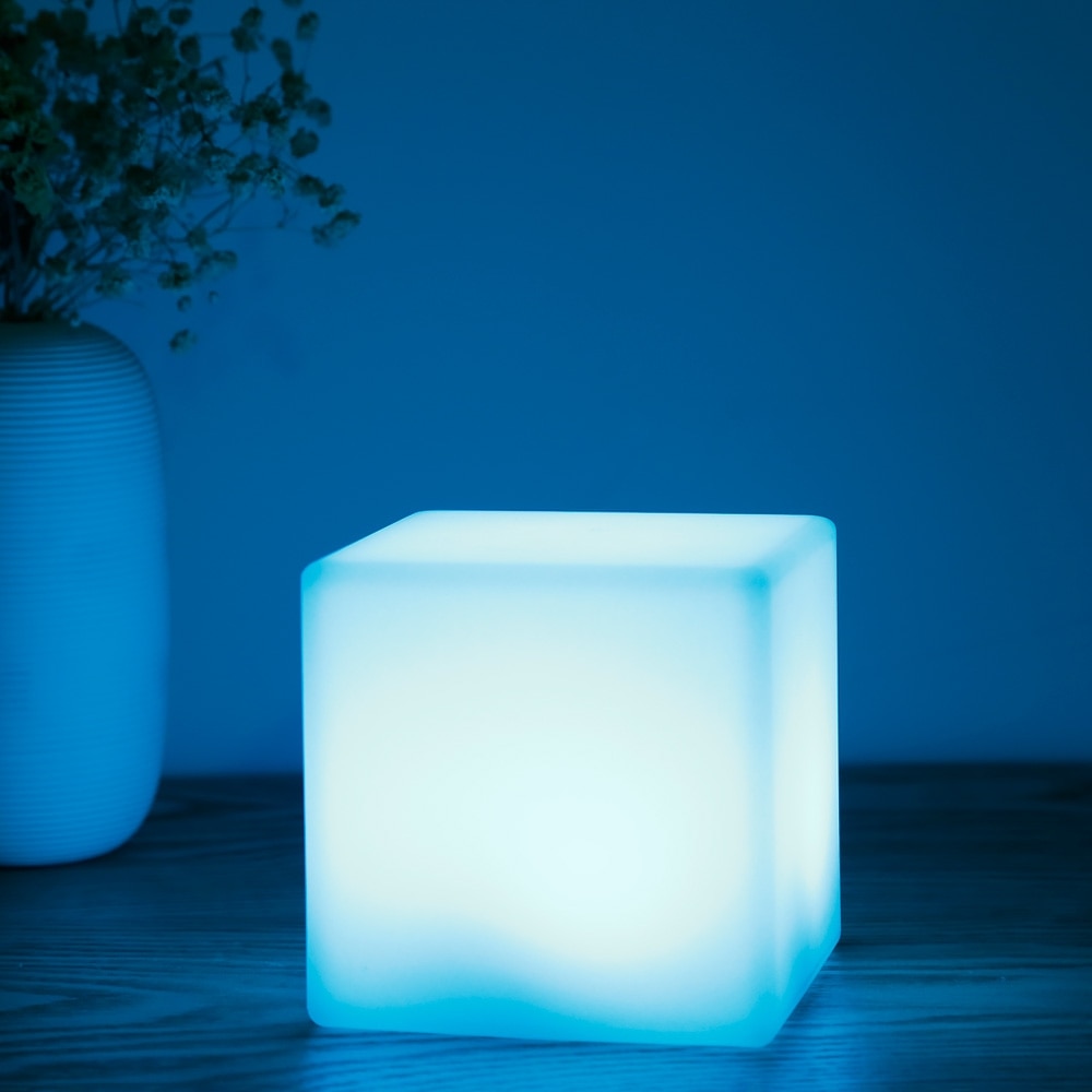 Usb Oplaadbare Nachtlampje Waterdichte Controle Lamp 16 Kleuren Veranderen Afstandsbediening Led Kubus Vorm Licht Voor Kinderen Baby Slaapkamer