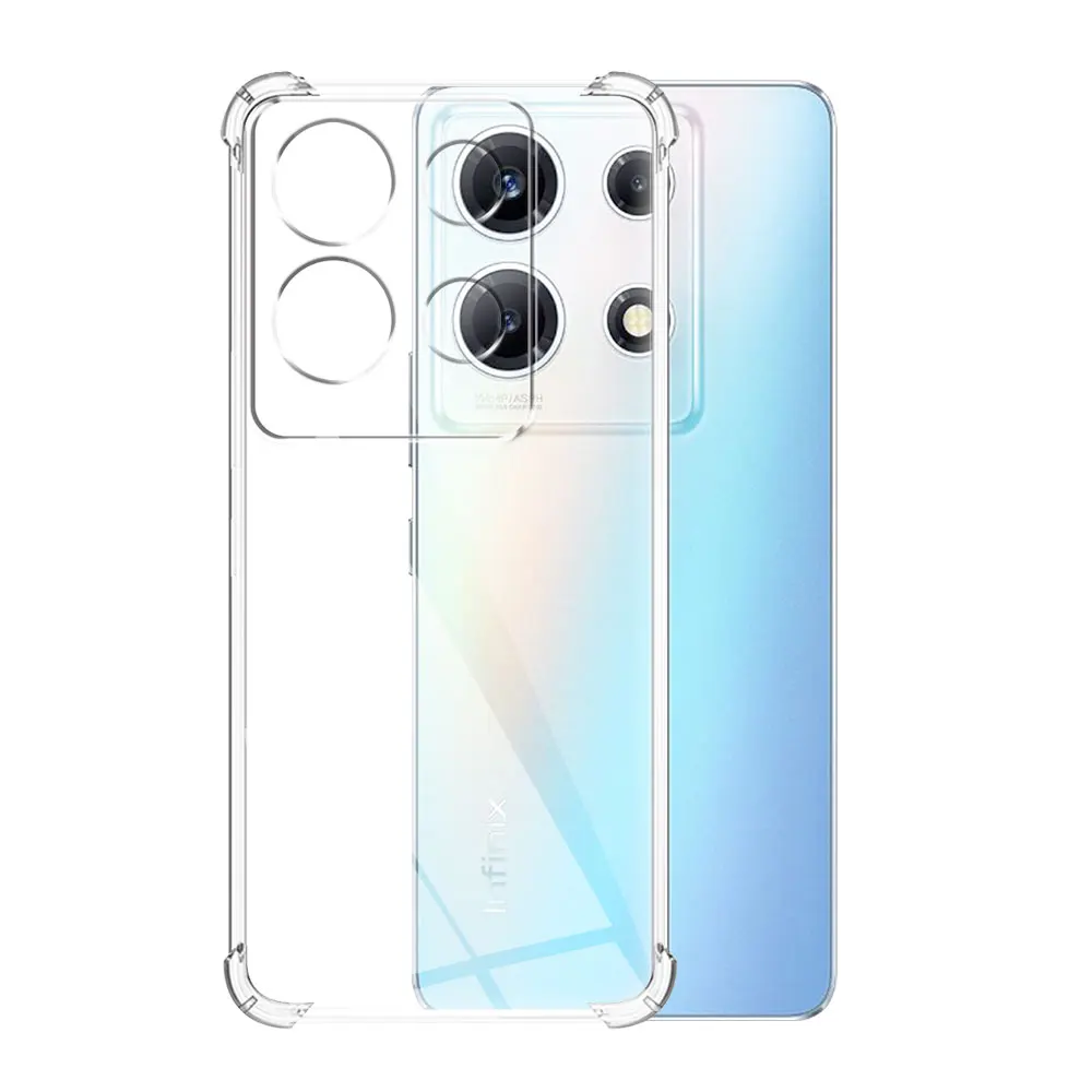 Funda de teléfono a prueba de golpes para Infinix Note 30 VIP, suave funda de silicona transparente o Infinix Note 30 Pro Coque