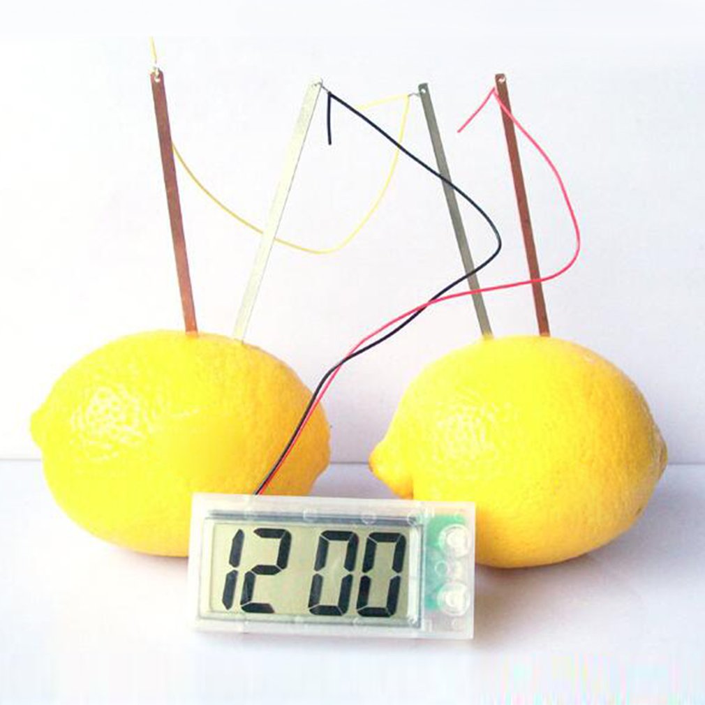 Fruit And Vegetable Environmental Protection Power Potato Clock Power Generation Digital Clock Power Generation Alarm Clock