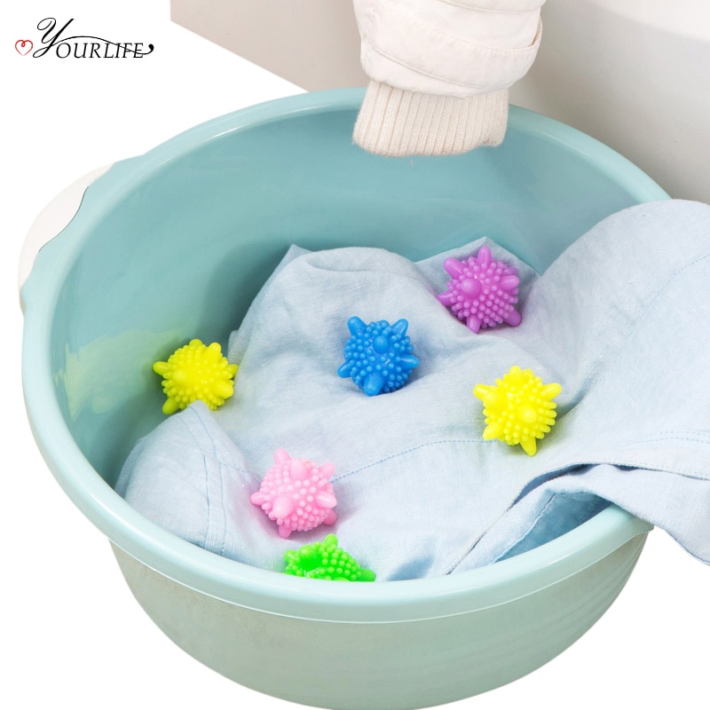 Oyourlife bola de lavar roupa mágica, eco-amigável, anti-enrolamento, bolas de lavanderia, reutilizável, forte descontaminação, produtos de lavanderia