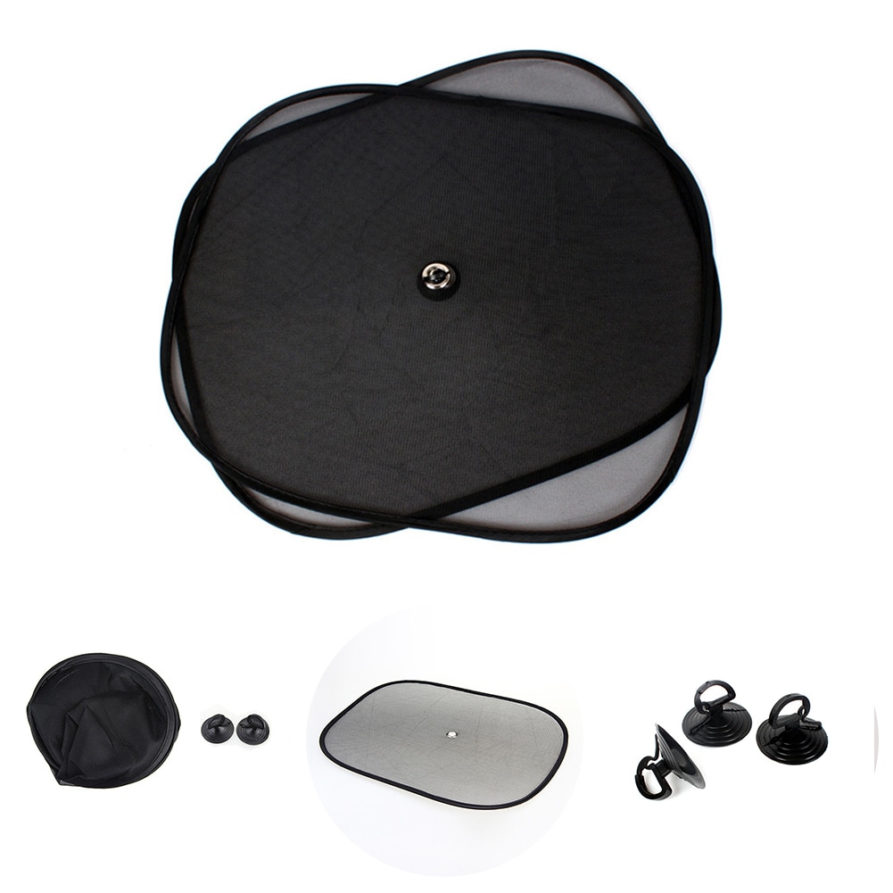44*37cm sorte bil solskjerming side bak bilvindu solskjerming deksel solbeskyttelse auto tilbehør parasoll auto parasoll for barn
