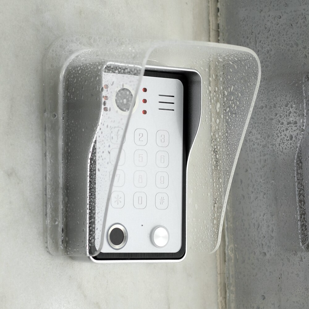 HomeFong Waterproof Shell Outdoor Rain Cover for Doorbell /Access Control EXIT Button / Lock Button Transparent Acrylic Material