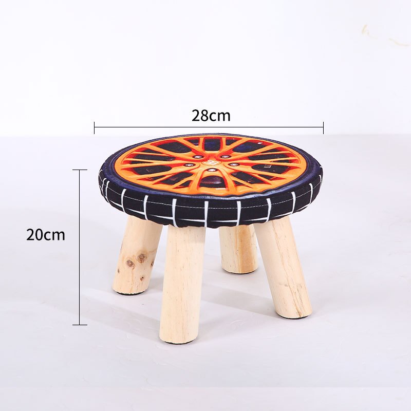 Heltre liten krakk sko skiftekrakk liten rund krakk stue sofa krakk lav krakk benk stol: 21