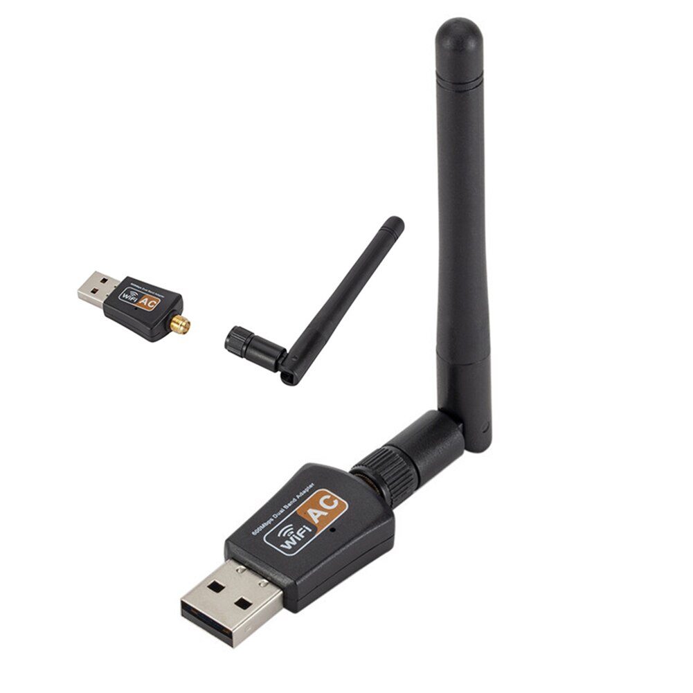 Draadloze 600Mbps USB WiFi Router Adapter PC Netwerk Lan-kaart Dongle met Antenne