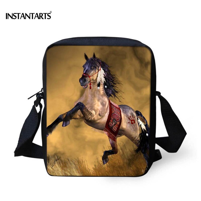 Instantarts Crazy Horse Schooltassen Voor Jongens Kids Animal Satchel Kinderen Kleine Schouder Boek Tas Kleuterschool Kindje Schooltas: Donkergrijs