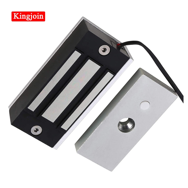DC12V /24V electromagnetic lock magnetic lock 60Kg/100Lbs holding force for showcase cabinet door frameless glass