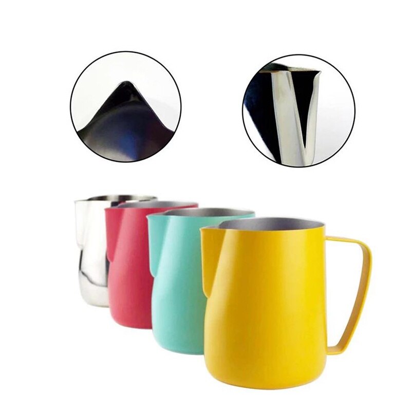 350Ml Espresso Dampende Pitcher Roestvrij Staal Melk Koffie Opschuimen Werper Cup Dampende Pitcher Bier Wijn Drinkware