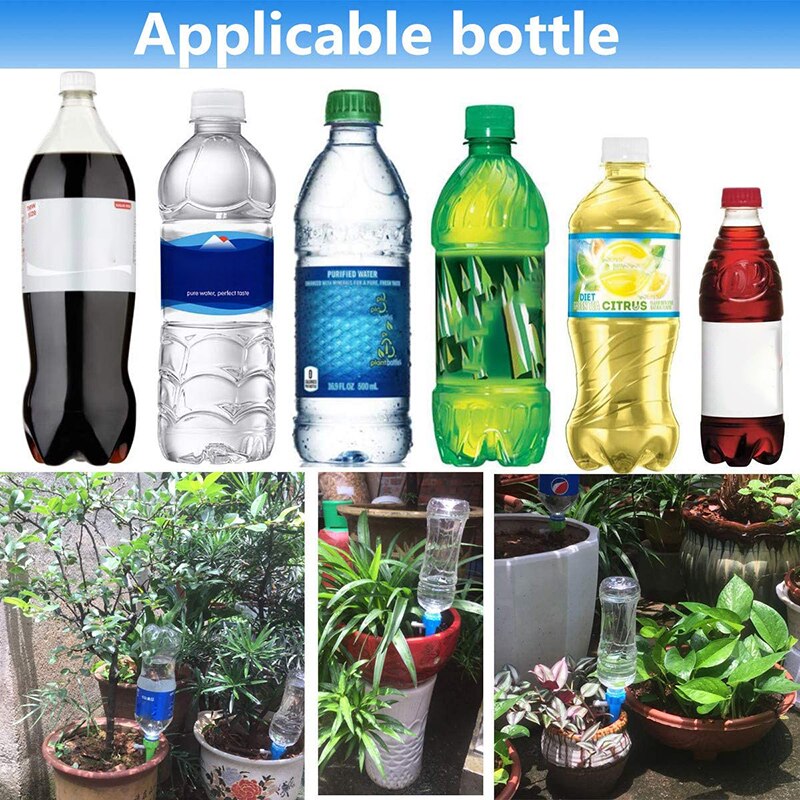 Automatische Watering Spike Irrigatie Druppelaar Plant Self Watering Verstelbare Stake Water-Dropper Met Schakelaar Regelklep