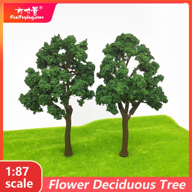 2Pcs 1/87 Ho Scale Model(fruit)trees Tall in 110mm with 18mm Pin Landscape Model Train Railway Layout Scenerydiyminiature Model