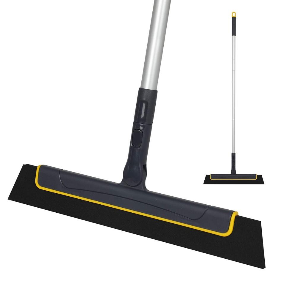 Eyliden 38 Inch Adjustable EVA Squeegee Broom Water Sweeper for Bathroom,Glass,Window,Floor Wiper Squeegee: Navy