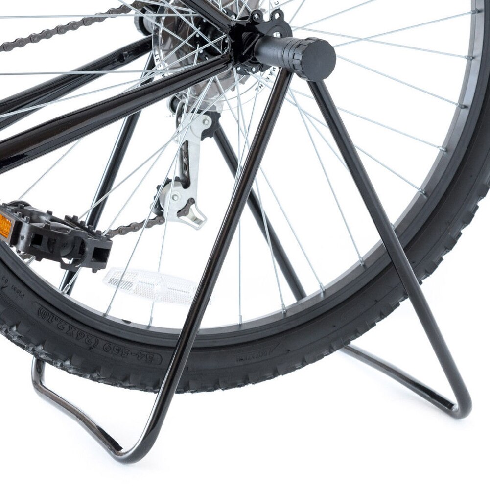 Sykkelhjul truing stativ sykkel hub folding display reparasjon stativ bærbart sykkel vedlikehold reparasjon verktøy for 24/26/28 tommers bicyc: Svart