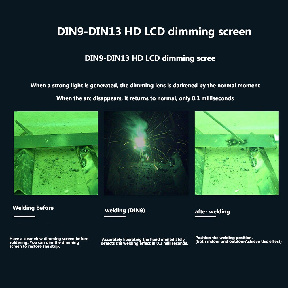 Welding Mask Protective Solar Welding Helmet Automatic Photoelectric Multi-pattern Protective Head Eye Protection Screen Tool