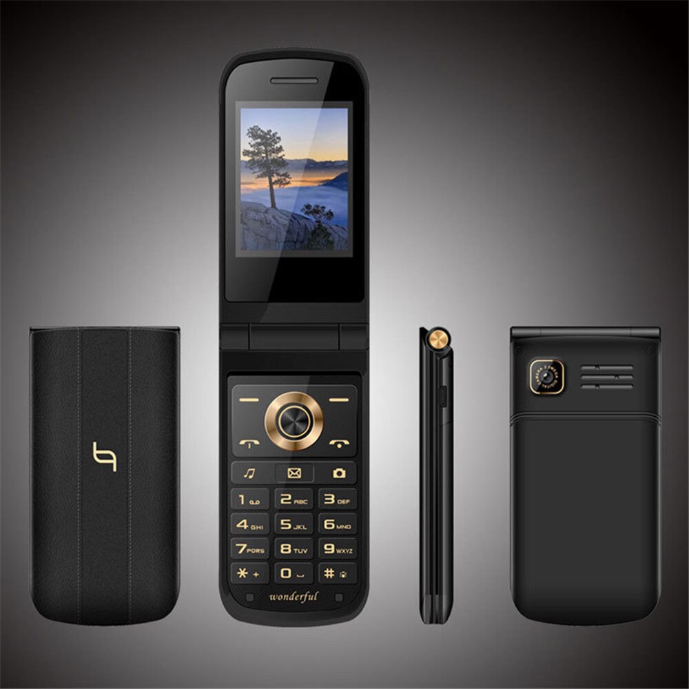 Klassieke klaptelefoon met dubbele simkaart, groot toetsenbord  s3600 groot geluid, oudere mobiele telefoon met sos-functie, 2.4 inch scherm