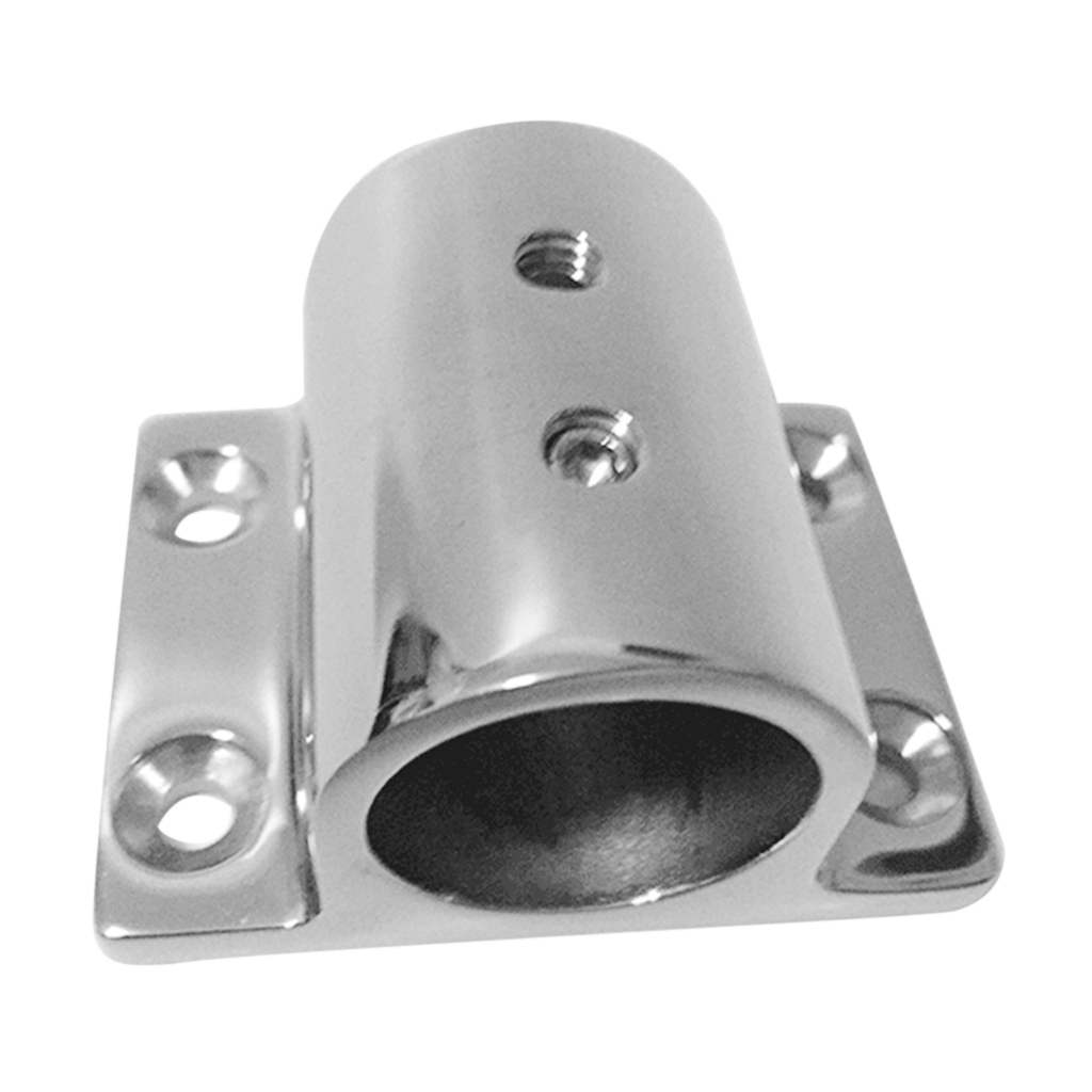 Boat Hand Rail Fitting 22mm Rectangle Stanchion Base Mount Accessories