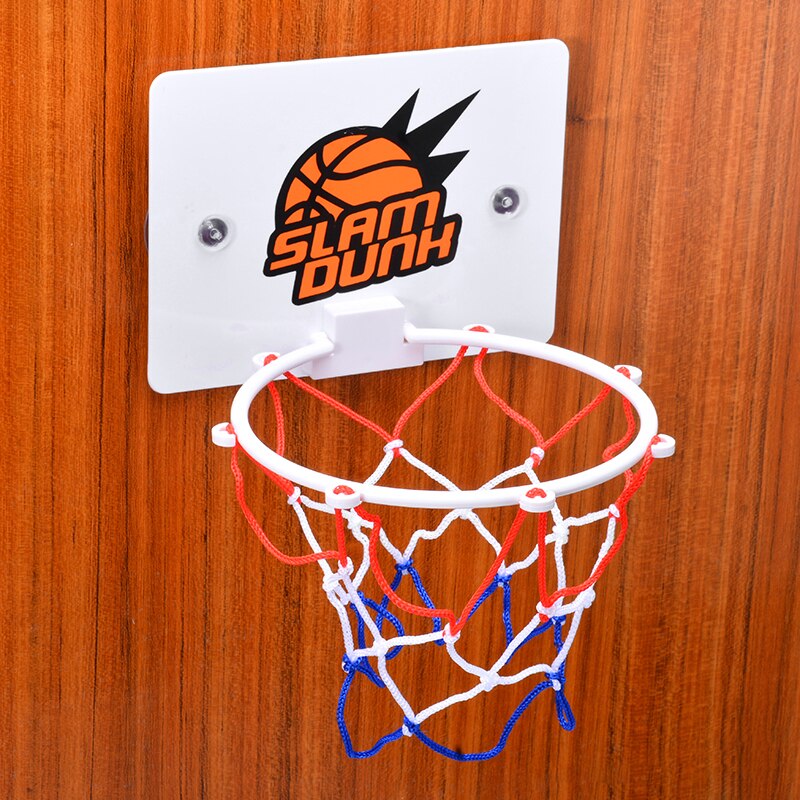 Home Indoor Mini Portable Basketball Hoop Suction Cup Basket Ball Board Stand + Ball +Air Pump Wall Mounted For Children Adults