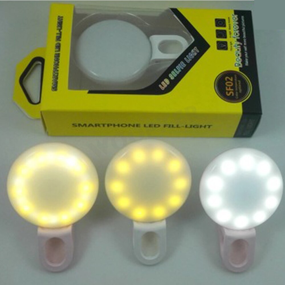 LED Lamps Selfie Ring Light for iPhone Andriod Ring Light Selfie Fill Light Enhancing USB Charge