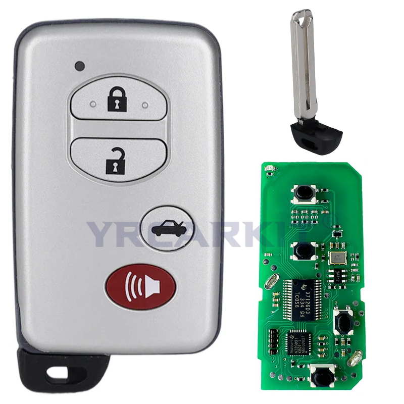 Llave remota inteligente para coche, para Toyota Land Cruiser Prado Camry Crown Aurion LC200 A433 F433, llave inteligente para coche, Chip 4D, 433Mhz