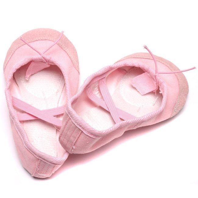 Vrouwelijke Volwassen Zachte Dansen Ballet Schoenen Voor Vrouwen Comfortabele Fitness Ademende Canvas Practice Gym Ballet Pointe Dansschoenen: pink / 8.5