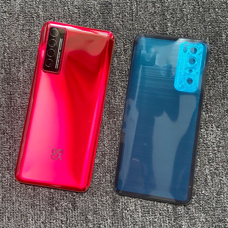 6.53 "coperchio della batteria per Huawei Nova 7 5G custodia posteriore in vetro porta posteriore con obiettivo della fotocamera + adesivo adesivo JEF-AN00 NX9 AN20