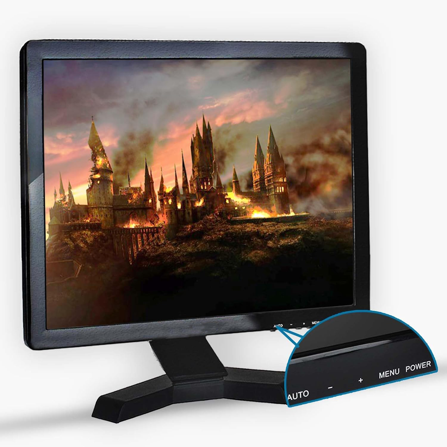 JOYRAY 19 Zoll 4:3 HDMI PC Monitor 1280x1024 LCD Bildschirm VGA AV Computer TV Anzeige Für CCTV Sicherheit Kamera 12 V