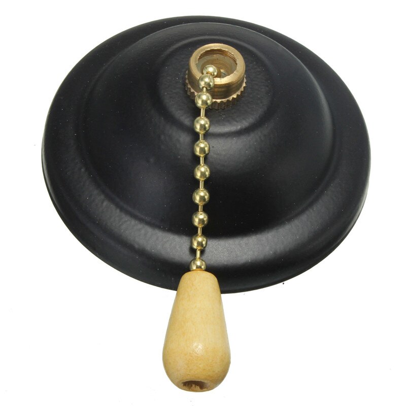 1pcs Universele Plafond Hanger Fan Wandlamp Pull-keten Schakelaar Socket Lamphouder 3A AC125-250V Ondersteuning: Black