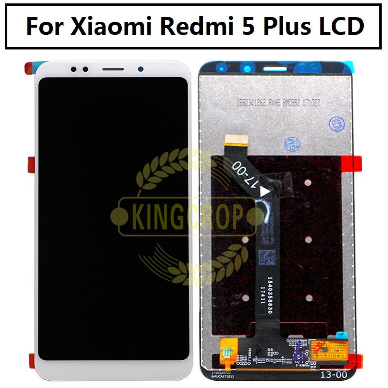 Pour Xiaomi Redmi 5 Plus L'affichage D'affichage À CRISTAUX LIQUIDES + Écran Tactile FHD 5 plus LCD Numériseur avec cadre pour Xiaomi Redmi 5 Plus D'AFFICHAGE À CRISTAUX LIQUIDES