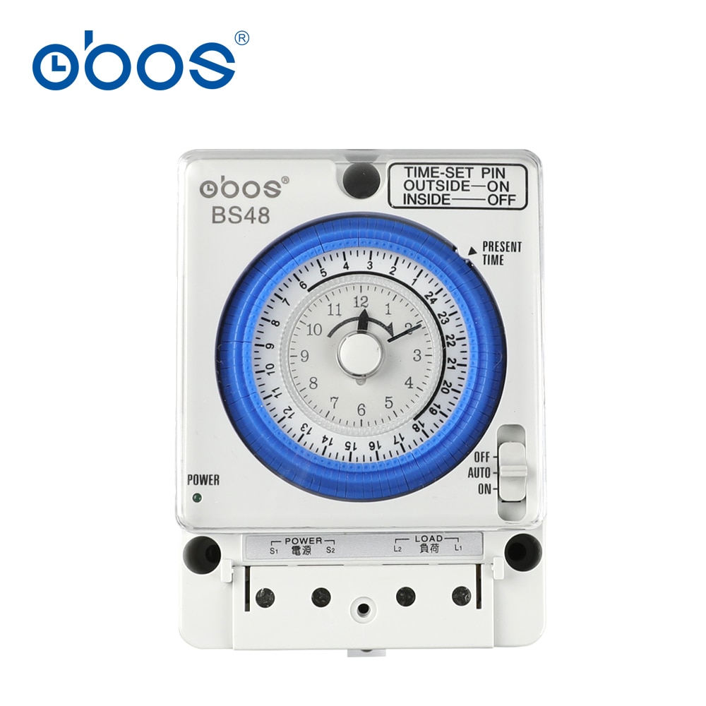 Strømbrudd minne 100-240v timer mekanisk din rail tidsbryter med 96 ganger av/på tidsinnstillingsområde 15 min