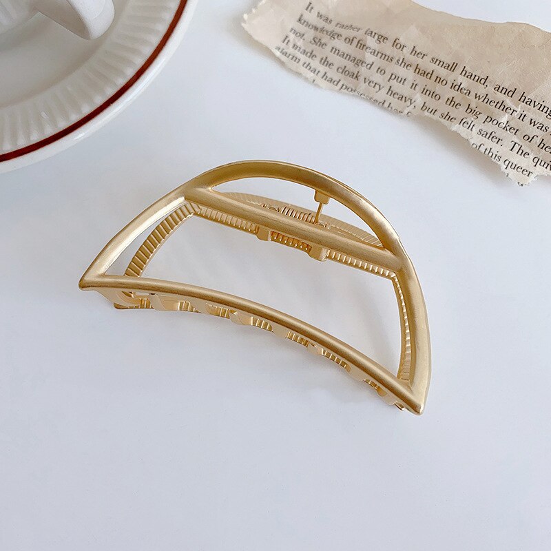 Frauen Fünfzackigen Stern Haar Klaue Neue Gold Vielseitig Temperament retro Zarten Kühlen Wind Haarnadel Mädchen Trend: F127 gold