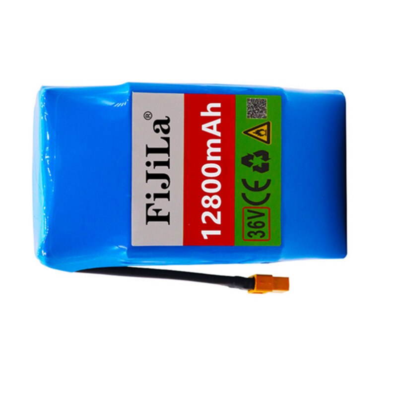 100% 10S2P 36v rechargeable lithium-ion battery 12800 mAh 12.8AH battery pack for self-suction hoverboard unicycle