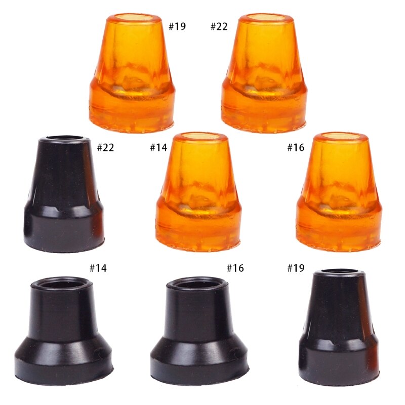 Rubber Walking Hiking Stick End Cover Tips Cane Crutch Pad Rubber Heavy Duty Metal Ferrule End Bottom Non-Slip